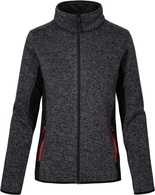 Damen Workwear Strickfleece Jacke 7705 – Promodoro in Heather Graphite