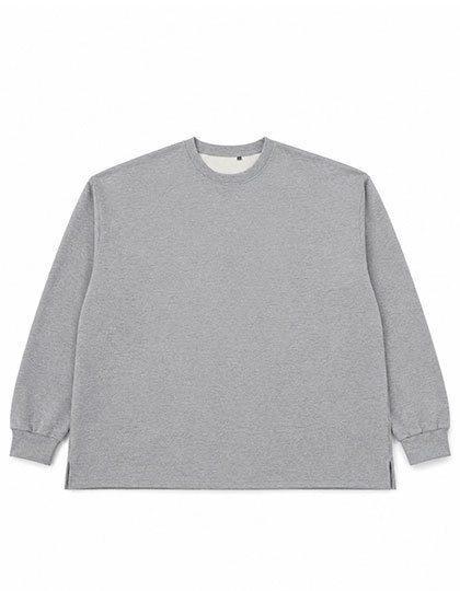 Unisex Sweatshirt open Hem – Miners mate supersize in Heather Grey