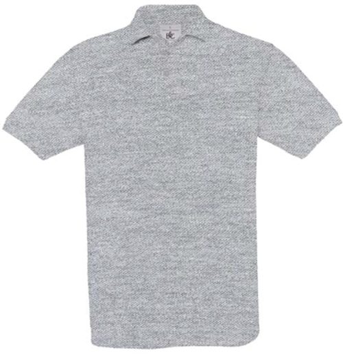 Safran men's polo shirt PU409 – B&C in Heather Grey
