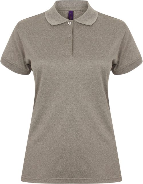Ladies´ Coolplus® Wicking Polo Shirt – Henbury in Heather Grey