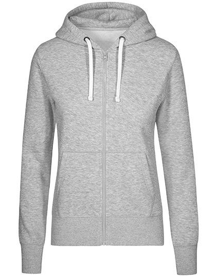 Women´s Hoody Jacket – X.O by Promodoro in Heather Grey