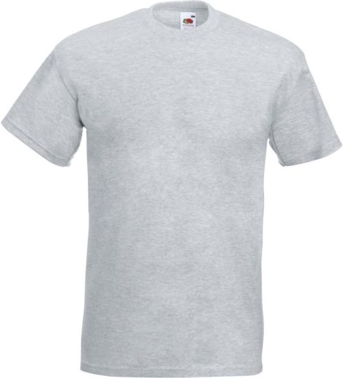 T-Shirt Super Premium T – Fruit of the Loom in Heather Grey