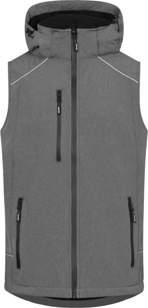 Herren 3-Lagen Softshell Bodywarmer 7840 – Promodoro in Heather Grey