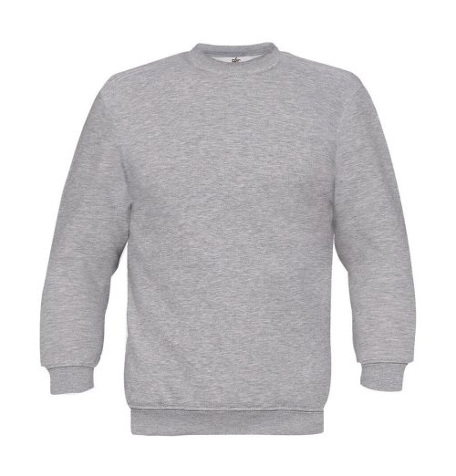 Crew Neck Sweatshirt Set In WU600 – B&C in Heather Grey
