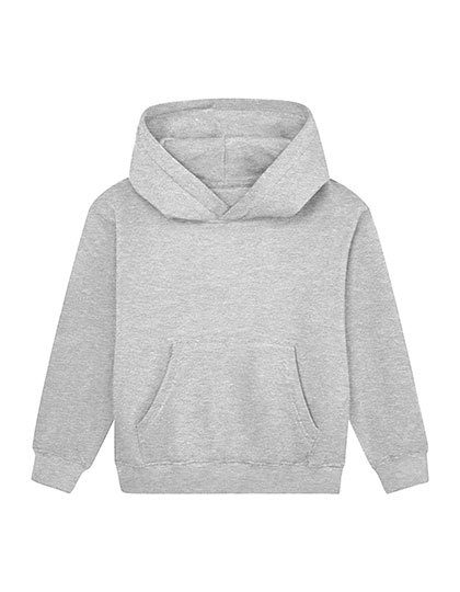 Kids´ Essential Hoodie – Mantis in Heather Grey Melange