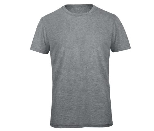 Men's TriBlend crew neck T-shirt TM055 – B&C in Heather Light Grey