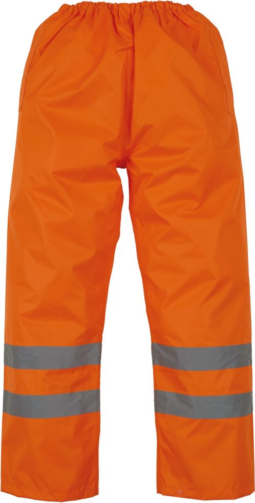 Hi-Vis Waterproof Over Trousers HVS46 – Yoko in Hi Vis Orange