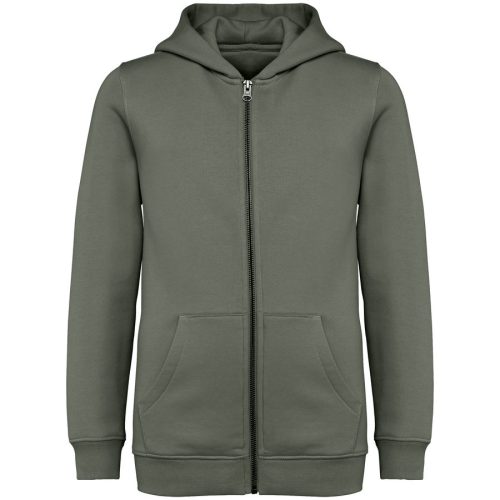 Kids’ Full Zip Hooded Sweatshirt – Native Spirit in Hibiscus Red