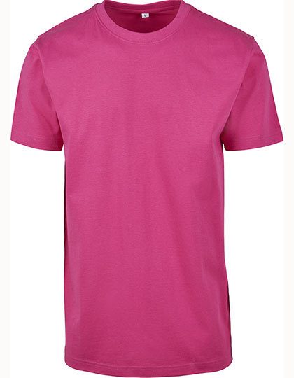 Schweres T-Shirt BY 004 – Build your Brand in Hibiskus Pink