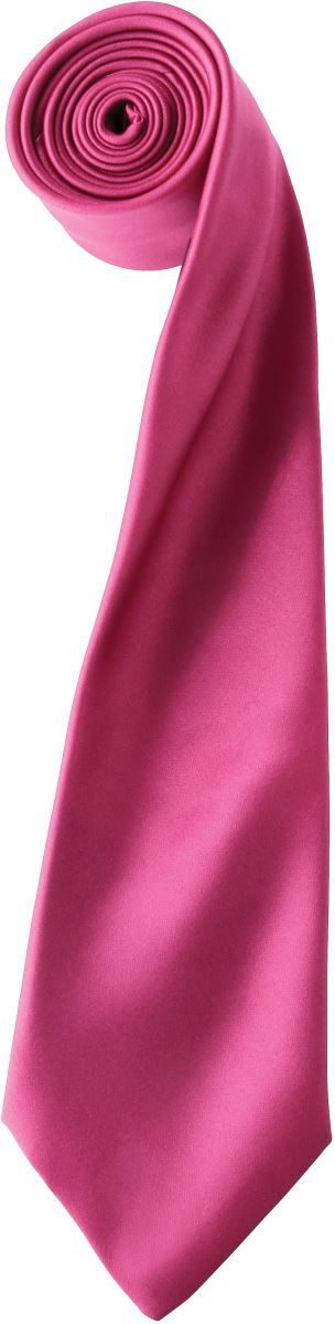 Satin Krawatte "Colours" PR 750 – Premier in Hot Pink