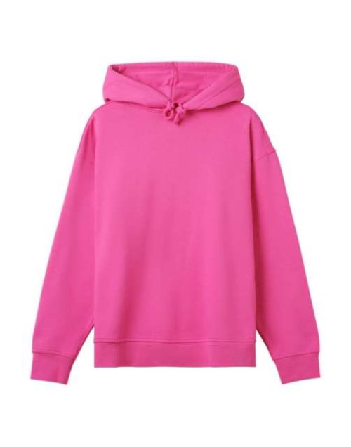 Womens Oversized Hoodie – True Blanks in Hyper Pink
