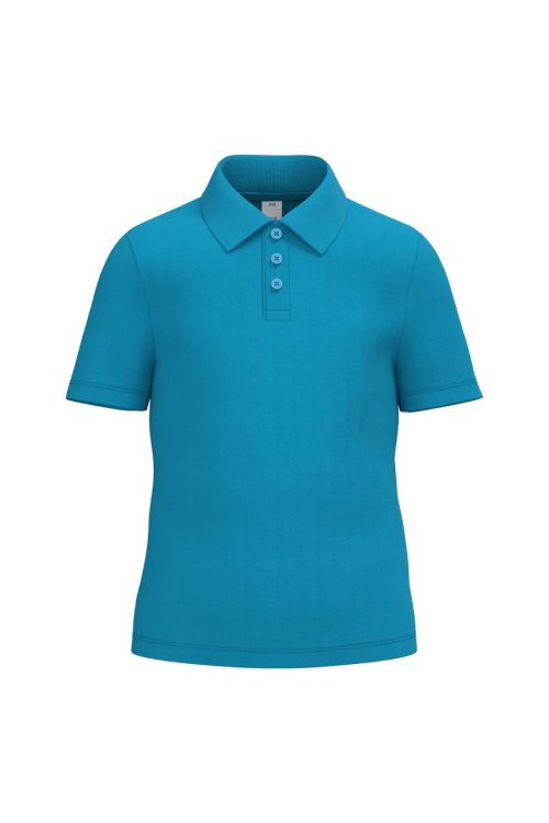Kinder Piqué-Poloshirt IB297 – iDeal Basic Brand in Ideal Atoll Blue