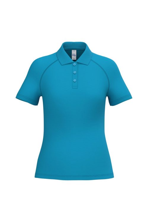 Damen Sport-Poloshirt IB201 – iDeal Basic Brand in Ideal Atoll Blue