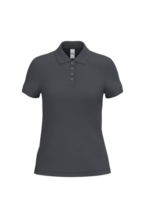 Damen Piqué-Poloshirt IB221 – iDeal Basic Brand in Ideal Dark Grey