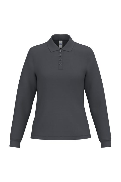 LSL Damen Piqué-Poloshirt IB291 – iDeal Basic Brand in Ideal Dark Grey