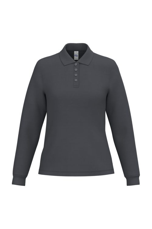 LSL Damen Piqué-Poloshirt IB223 – iDeal Basic Brand in Ideal Dark Grey