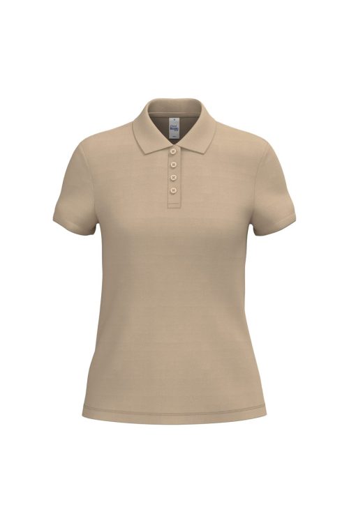 Damen Piqué-Poloshirt IB296 – iDeal Basic Brand in Ideal Sand
