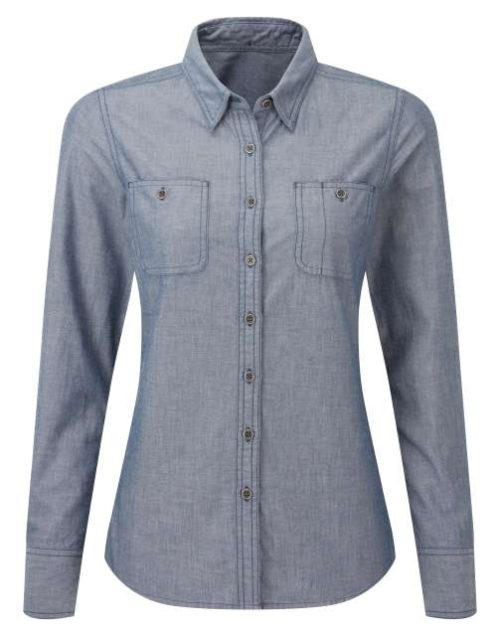 Women's Organic Chambray Fairtrade Shirt – Premier in Indigo Denim