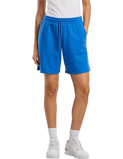 Ladies Basic Sweatshorts – Build Your Brand Basic in Intense Blue