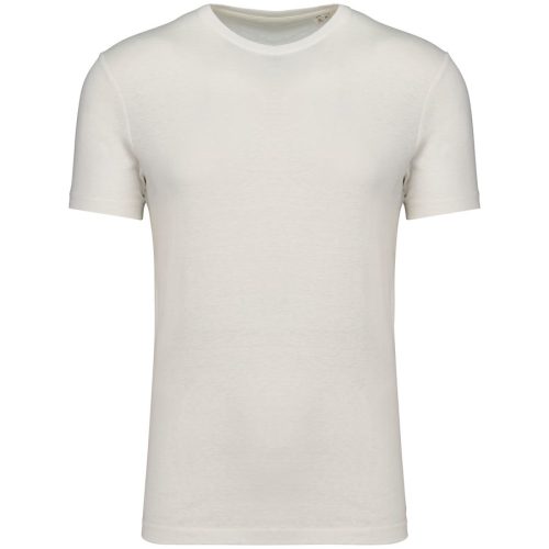 Unisex-T-Shirt aus Biobaumwolle und Leinen NS325 – Spasso in Ivory