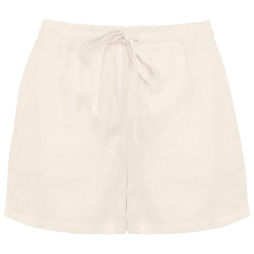 Leinenshorts für Damen SP723 – Spasso in Ivory