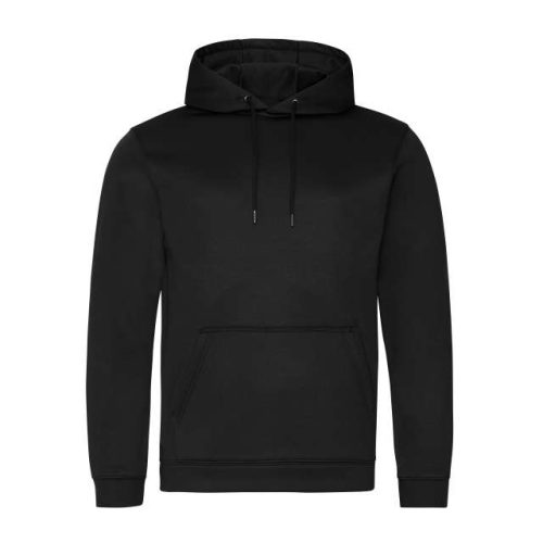 Sports Polyester Hoodie – Just Hoods in Jet Black