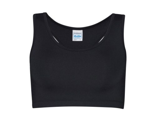 Women's Cool Sports Crop Top JC017 – Just Cool in Jet Black
