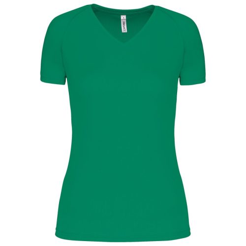 Damen Kurzarm-Sportshirt mit V-Ausschnitt PA477 – Proact in Kelly Green