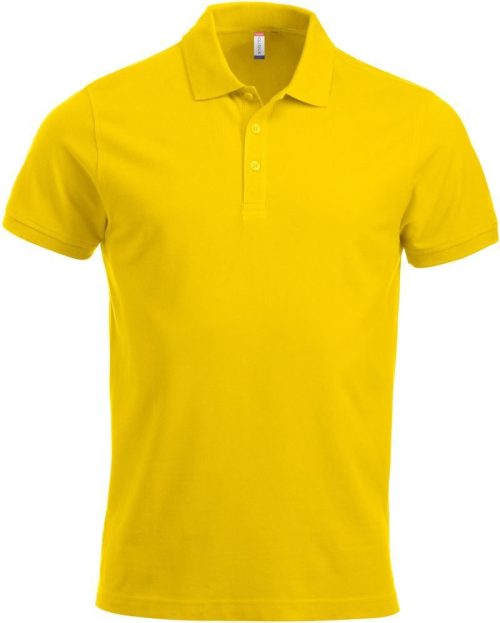 Schweres Herren Piqué Polo Classic Lincoln S/S – Clique in Lemon