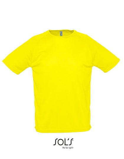 Men´s Raglan Sleeves T Sporty – SOL´S in Lemon