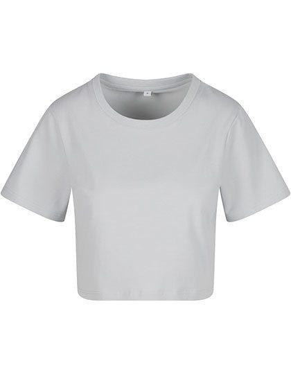Schweres Damen Crop Top NM 006 – New Morning Studios in Light Asphalt