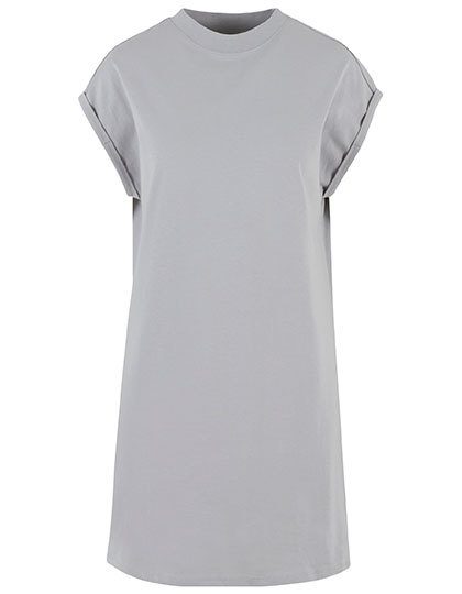 T-Shirt Kleid mit Stehkragen NM 026 – New Morning Studios in Light Asphalt