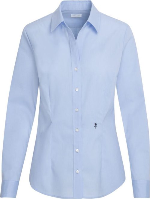 Bluse langarm Blouse Slim LSL – Seidensticker in Light Blue