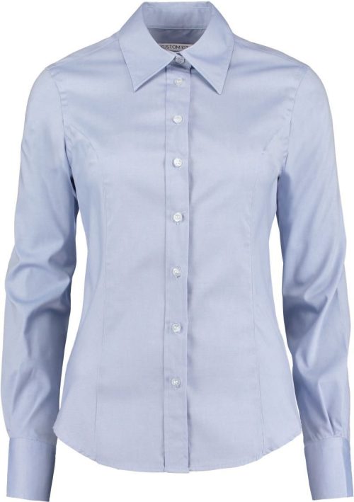 Oxford Bluse langarm KK 702 (26-28) – Kustom Kit in Light Blue