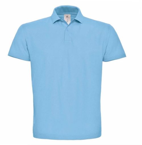 Piqué Polo ID.001 – B&C in Light Blue