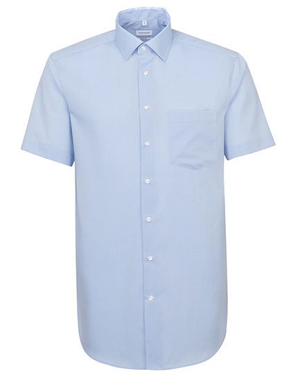 Men´s Shirt Regular Fit Short Sleeve – Seidensticker in Light Blue