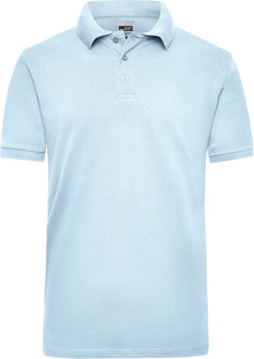 Schweres Herren Workwear Piqué Polo JN 801 – Daiber in Light Blue