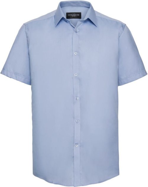 Herringbone Hemd kurzarm 963M – Russell Athletic in Light Blue