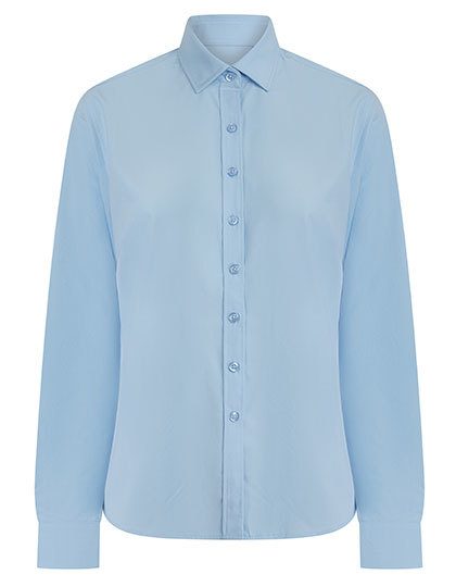 Ladies´ Long Sleeved ´Cotton Feel´ Coolplus® Shirt – Henbury in Light Blue