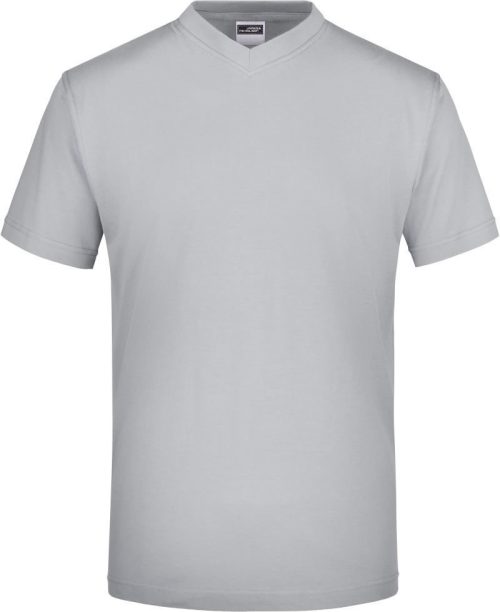 V-Ausschnitt T-Shirt JN 03 – Daiber in Light Grey