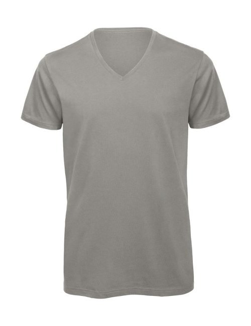 Organic Cotton Inspire V-neck T-shirt TM044 – B&C in Light Grey