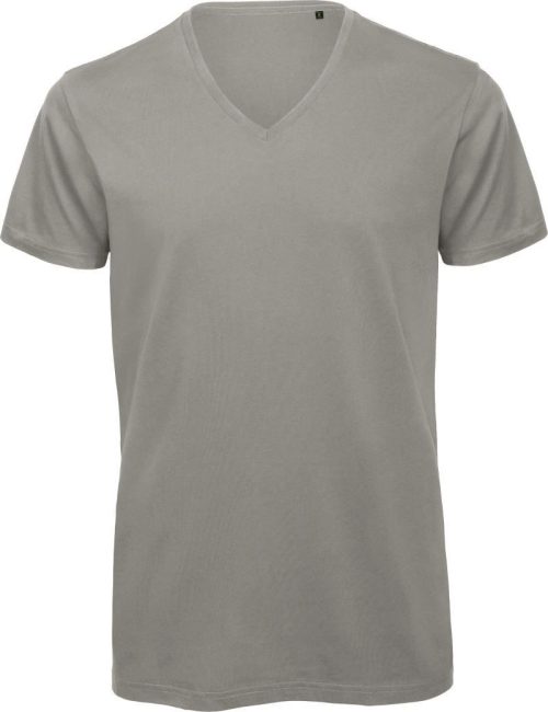 Herren V-Ausschnitt T-Shirt Inspire V T /men_° – B&C in Light Grey