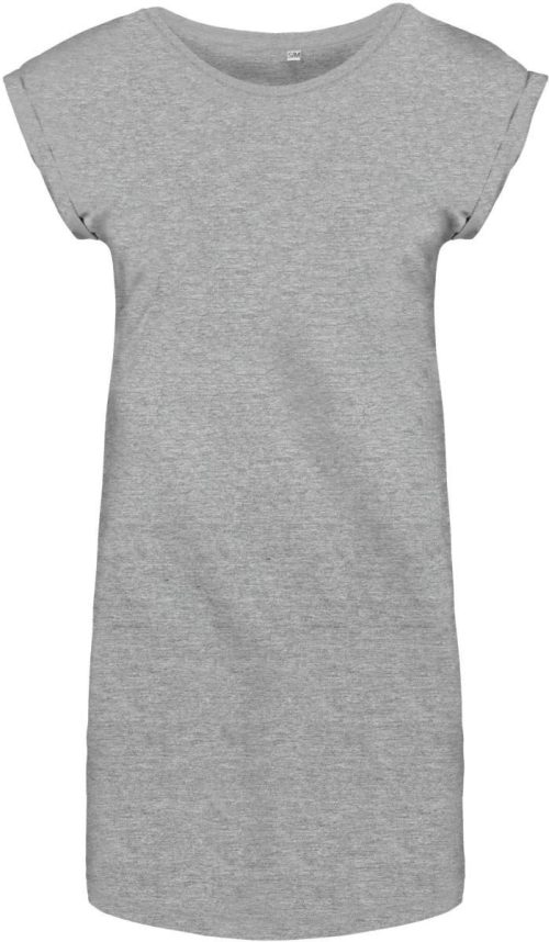 T-Shirt Kleid K 388 – Kariban in Light Grey Heather