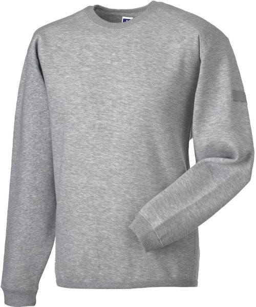 Heavy Duty Crew Neck Sweatshirt R-013M-0 – Russell in Light Oxford