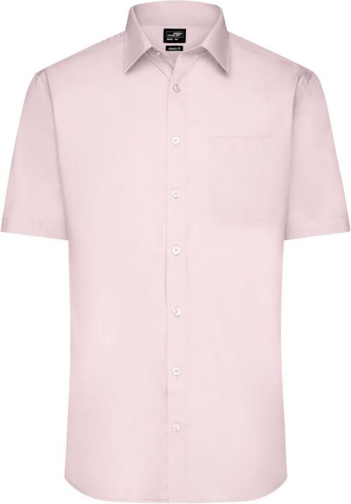 Popeline Hemd kurzarm JN 680 – Daiber in Light Pink