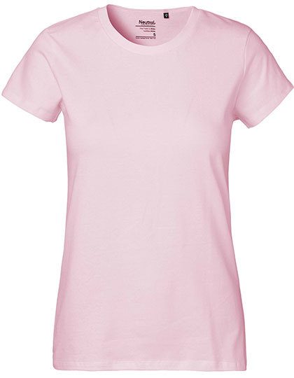Schweres Damen Bio T-Shirt O 80001 – Neutral in Light Pink