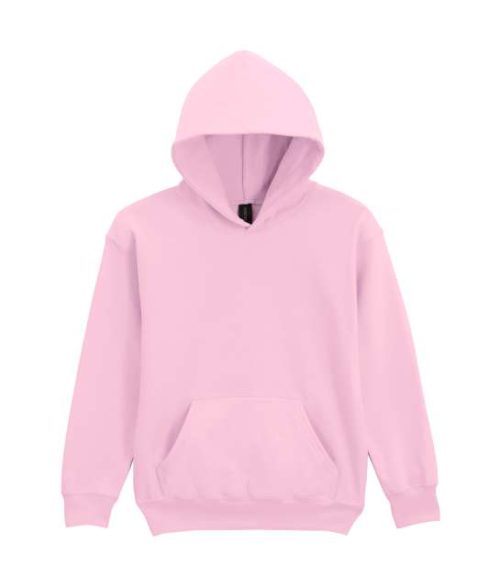 Softstyle™ Midweight Fleece Youth Hoodie – Gildan in Light Pink