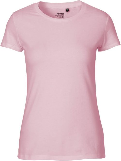 Damen Bio T-Shirt O 81001 – Neutral in Light Pink