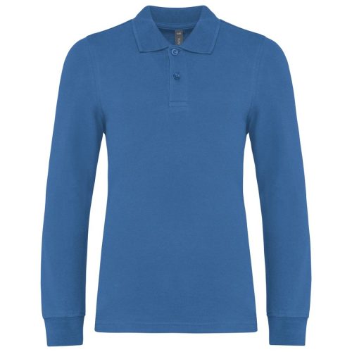 Polohemd mit langen Ärmeln für Kinder. K269 – Kariban in Light Royal Blue