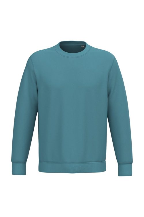 Unisex Round Neck Sweatshirt – Native Spirit in Light Turquoise